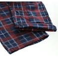 thumbnail image 5 of Comfy Lifestyle Men’s Fleece Plaid Pajama Pants, Soft and Cozy, Lightweight Drawstring Lounge Bottoms with Pockets, Blue Red Plaid PL13, Large, 5 of 6