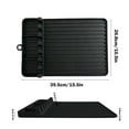 thumbnail image 3 of Fufafayo under $5 Kitchen Mat, Silicone Frying Pan Tool Mat, Large Spatula Holder Pad, Drip Pad Grill Utensil Rest, Countertop Protection Mat, Cooking Accessories Helper, 3 of 7