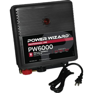 Power Wizard PW6000: Reliable & Efficient 110V Electric Fence Charger for Livestock Containment