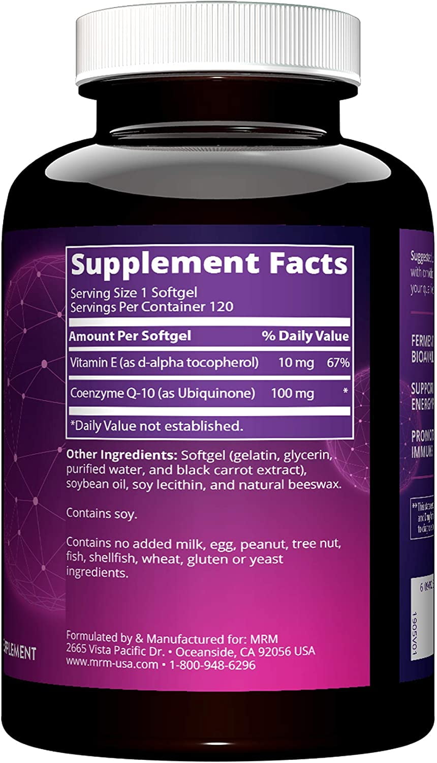 MRM CoQ-10 Softgels, 120 Ct