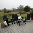 thumbnail image 2 of Highwood 4-pc Modern Adirondack Conversation Set with 2 Modern Adirondack Chairs, 1 Double-wide Modern Adirondack Chair and 1 Modern Conversation Table - Outdoor, Eco-friendly, Synthetic Wood, 2 of 8