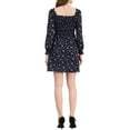 thumbnail image 3 of Allegra K Women's Smocked Square Neck Long Sleeve Floral Dress, 3 of 6