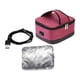 thumbnail image 4 of Fiambrera calentada, calentador de alimentos, bolsa térmica, bolsa de aislamiento, calentador de alimentos portátil, fiambrera eléctrica para acampar, rojo, 4 of 8