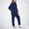 thumbnail image 7 of Dazajoo Fluffy Pajamas for Women Soft Fleece Warm Pajama Set Fuzzy Pjs Winter 2 Piece Flannel Lounge Sets with Pockets Blue,L, 7 of 7