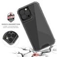 thumbnail image 3 of Crystal Clear Case for iPhone 16 Pro Max, [Not Yellowing][Military Grade Drop Tested] Transparent Shockproof Protective Phone Case Hard PC + Soft Silicone Slim Cover For iPhone 16 Pro Max,Gray, 3 of 6