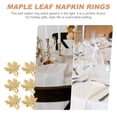 thumbnail image 3 of Miangastore Golden Stainless Steel Napkin Rings 6Pcs 2.36x2.16x1.77in, 3 of 9