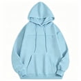 thumbnail image 4 of Womens Hoodies Puppy Kitten Pouch Pullover Drawstring Long Sleeve Sweatshirts with Pouch Oversized Cute Pet Carrier Hood Tops, 4 of 7
