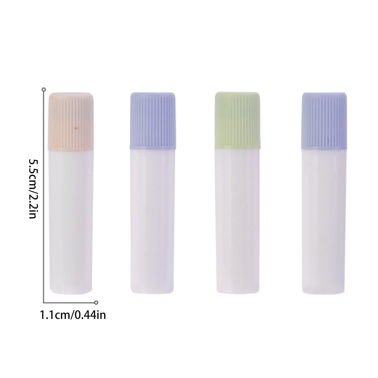 Solid Archival Glue Stick Pen, Adhesive Glue for Scrapbooking All Purpose Sticks for Bulletin Journals, Scrapbooks, Photos, Vision Board Supplies Home & Office Use, Washable, 12Pcs(White,2.2x0.4")