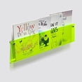 thumbnail image 4 of ROYALITA 2-Pack Acrylic Magazine Holder Brochure Holder, 17" Record Holder Magazine Rack, Fashion Hanging Bookshelf Literature Storage Rack for Waiting Room, Living Room, Office, Green 17 Inch, 4 of 5