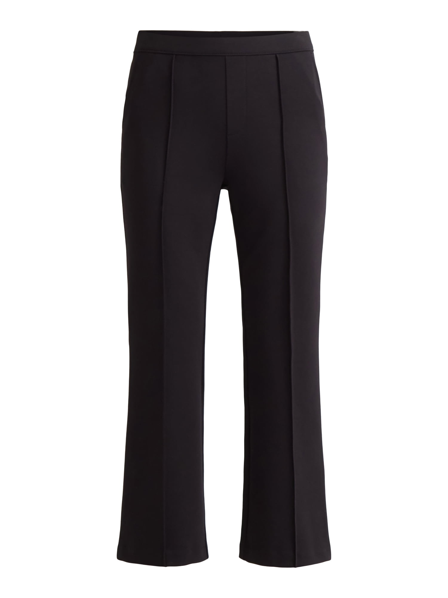 Time and Tru Women's Pull On Cropped Flare Pants, Sizes XS-XXXL