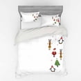 thumbnail image 2 of Ambesonne Christmas Bedding Set 3 Pcs, Stripes, Twin, Multicolor, 2 of 3