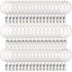 thumbnail image 1 of 60 Pack Metal Curtain Rings with Clips, Curtain Clip Rings Hooks for Hanging Drapery Drapes Bows, Curtain Rod Rings 1.5 inch Interior Diameter, White, 1 of 5