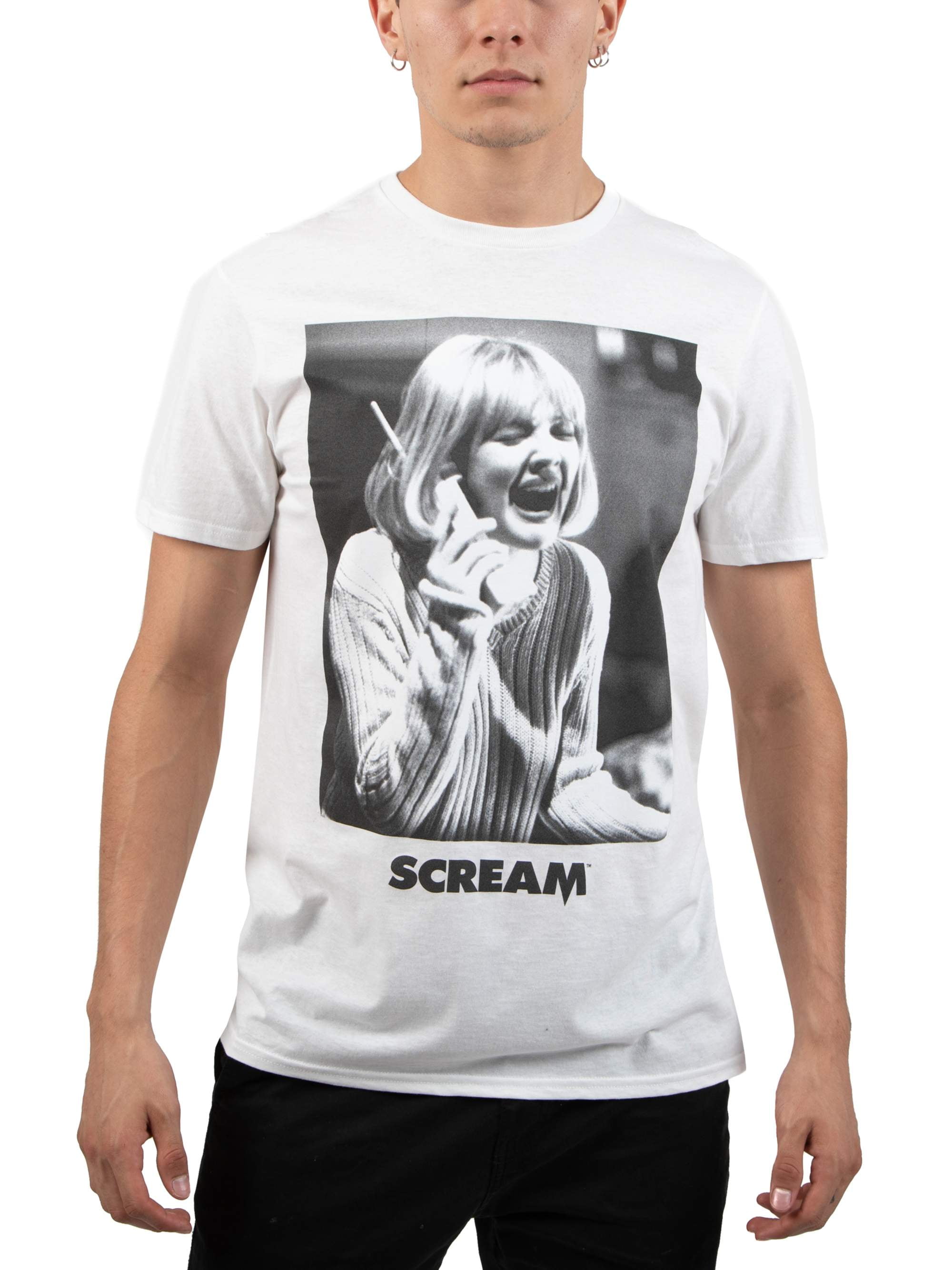 Deliberately Category Polished Men's Scream Movie Drew Barrymore Screaming Graphic T-shirt - Walmart.com