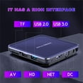 thumbnail image 3 of H96 Max V12 Décodeur android 12.0 Rk3318 5GWiFi Lecteur Tv Double Bande avec RC Bleu Prise US 4+64 Go, 3 of 4