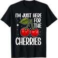 thumbnail image 1 of Playera de Cereza para Mujer: Playera Negra con Diseño Gráfico, Estilo Cortado, 1 of 7