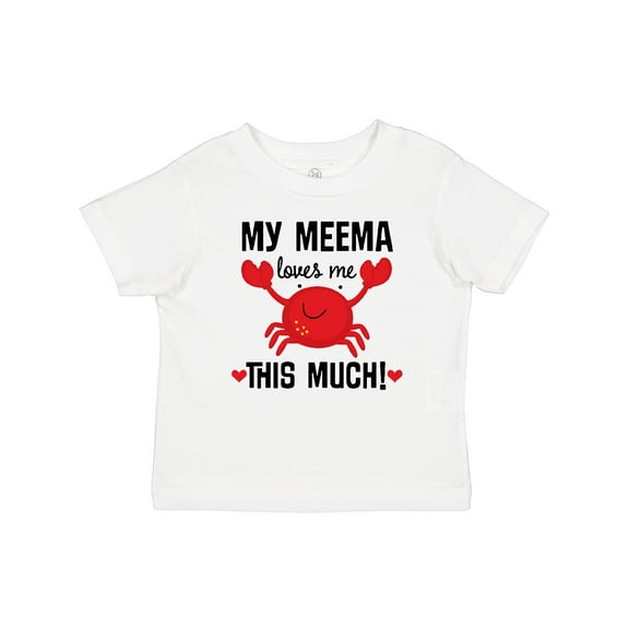 Inktastic My Meema Loves Me Grandson Boys or Girls Baby T-Shirt