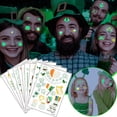 thumbnail image 2 of Clearance! Irish Sticker Holiday Green Sweat-proof Luminous Sticker Face Hat Wall Sticker, 2 of 9