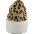 thumbnail image 4 of Soda Flat Women Shoes Slip On Loafers Casual Sneakers Memory Foam Insoles Hidden Platform / Flatform Round Toe HIKE-G Bob Cat Print 8.5, 4 of 5