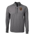 thumbnail image 2 of Men's Cutter & Buck Heather Black Real Salt Lake Big & Tall Adapt Eco Knit Quarter-Zip Top, 2 of 3