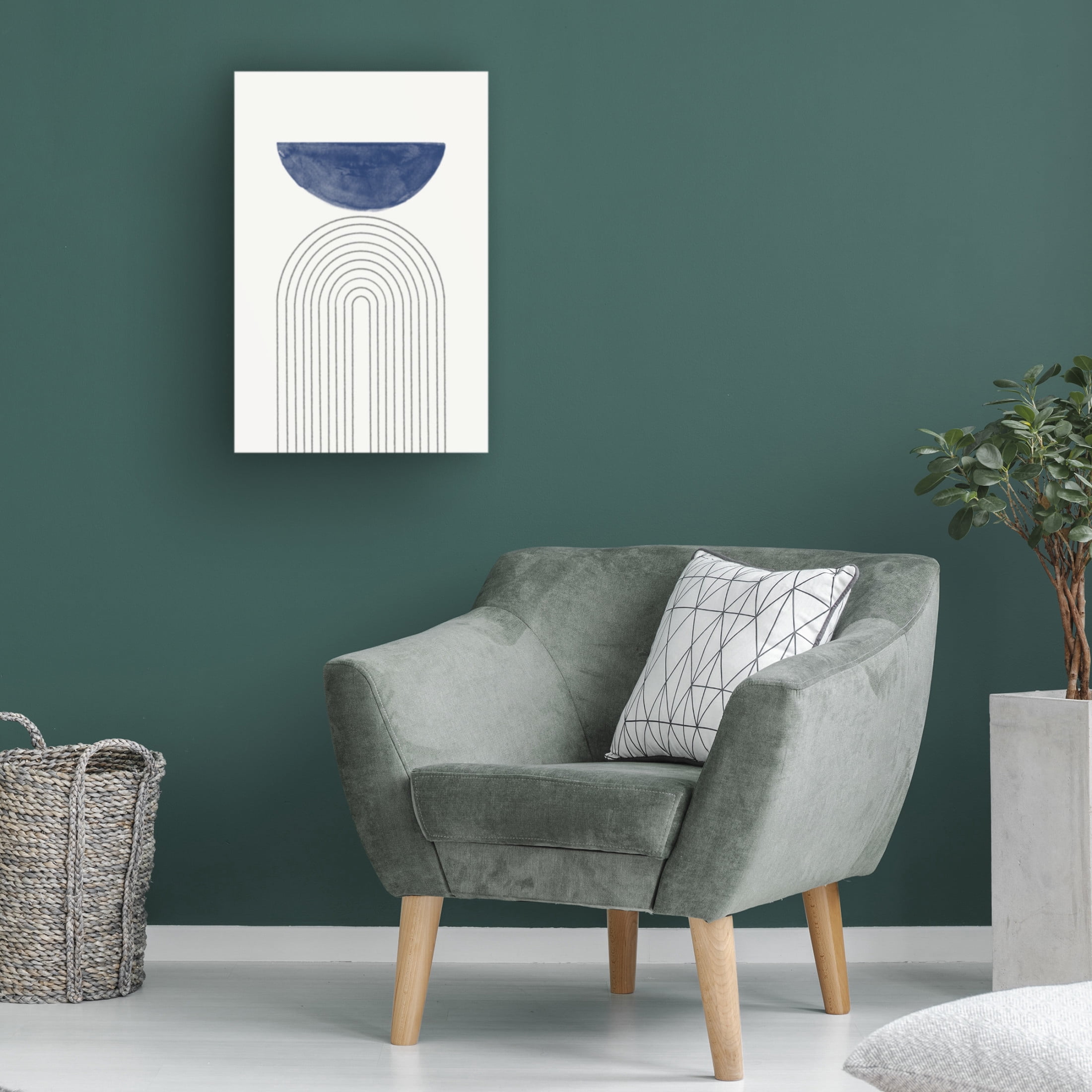 Trademark Fine Art THE MIUUS STUDIO Blue Moon No3 Canvas Wall Art