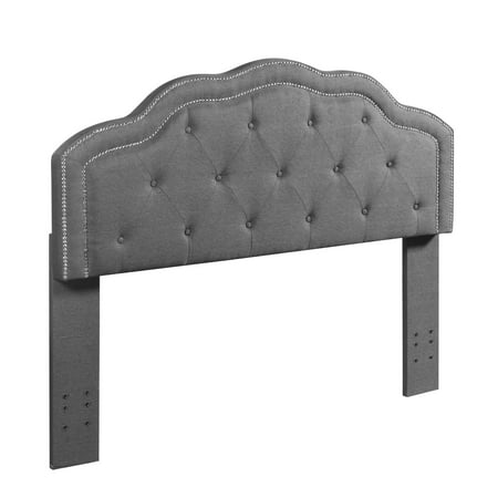 Best Quality Furniture Linen Panel Headboard, Queen or Full Size Bed Frame & multiple