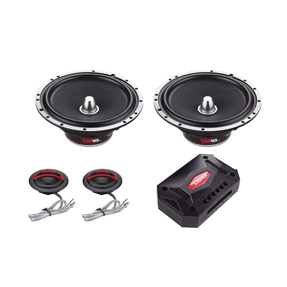 DS18 6.5" Inch 2 Way 400 Watts Max Component Speaker Set EXLSQ6.5C 4