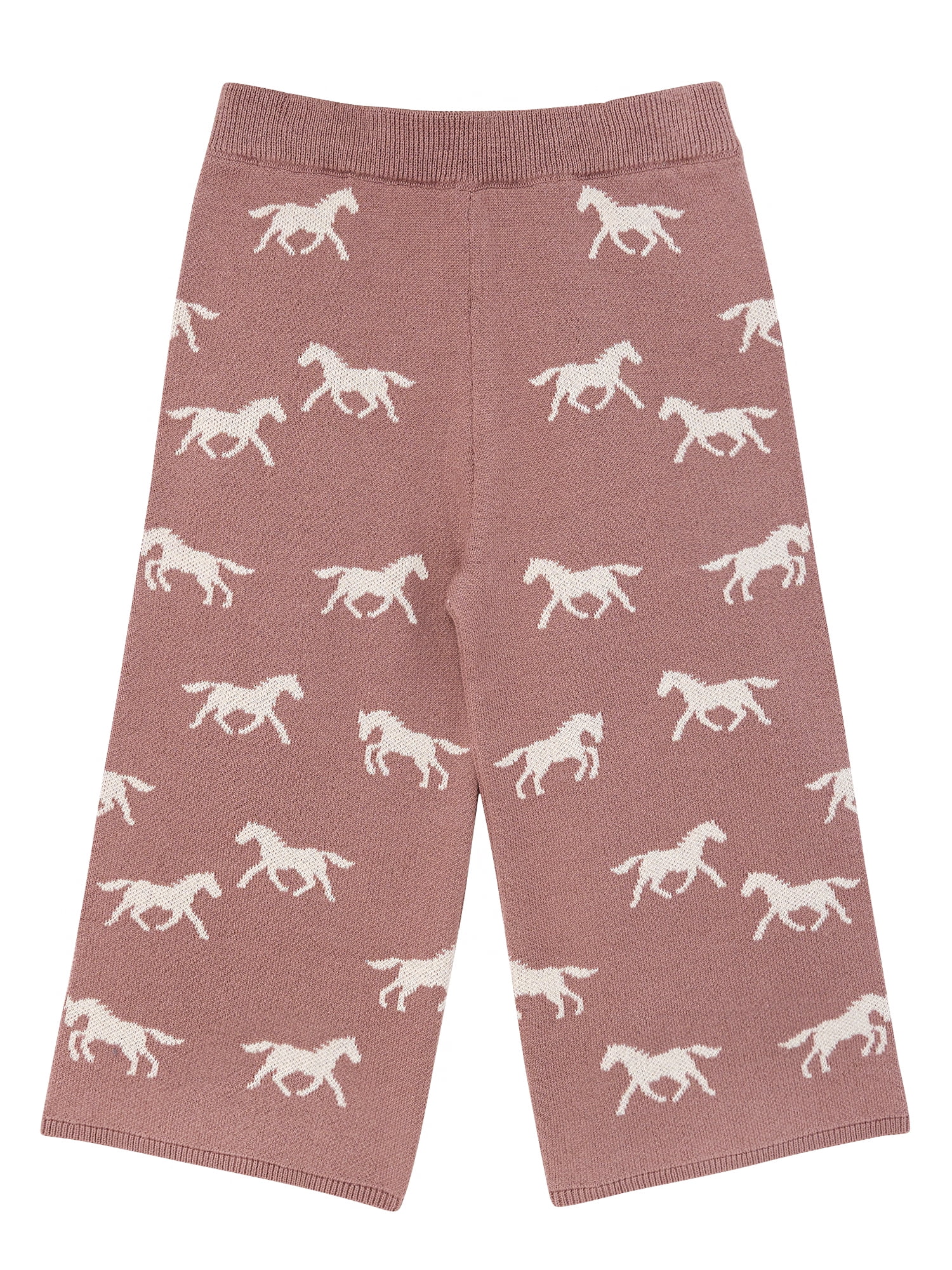 Modern Moments by Gerber Toddler Girl Jacquard Sweater Knit with Wide Leg Pant Set, Sizes 12M-5T