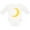 AA-White, variant on Inktastic Cute Yellow Moon Boys or Girls Long Sleeve Baby Bodysuit