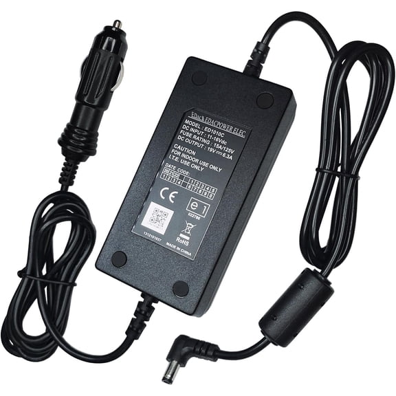 Car 19V DC Adapter for L-ifestyle R-hythm Healthcare P2 P2-E6 P2-E7 P2E6 14.4V Li-ion Battery BA-P200 BA-P201 Portable Oxygen Concentrator P2DCA-2 6.3A E-D-A-C ED1010C Power Supply Cord Charger