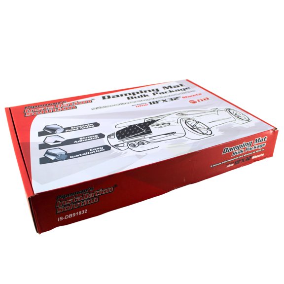 Audiopipe ISDB91832 Pipeman's Installsolution Sound Dampening Mat Bulk Package - [9] 18" X 32" Sheets