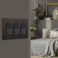 thumbnail image 5 of ENERLITES Elite Series Screwless Decorator Wall Plate Child Safe Outlet Cover, Size 3-Gang 4.68" H x 6.53" L, Unbreakable Polycarbonate Thermoplastic, SI8833-BDB, Brushed Dark Bronze, 5 of 5