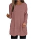 thumbnail image 3 of Camisas de vestir para mujer,Blusa de manga larga cepillada con cuello en V y botones para mujer, poliéster suave, informal, para uso diario, sopatenor, 3 of 9