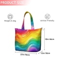 thumbnail image 4 of Colorful Tie Dye Wave Pattern Travel Tote Bags for Women Carry On,Large Weekender Bags for Women Travel,Multi Functional Duffle Bag for Work,Shopping,Sports, 4 of 5