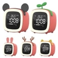 thumbnail image 3 of Toystoory Reloj de dibujos animados Estudiante Dormitorio silencioso Luz nocturna Niños Iluminación digital Lámpara de Tipo 4 Decoración del hogar, 3 of 6