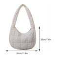thumbnail image 2 of Bolsos Mano Tipo para Mujer Bolsos Hombro Hobo Informales en La Nube Gran Capacidad (blanco), 2 of 9