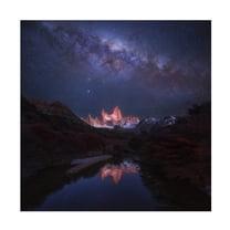 Yan Zhang 'Patagonia Autumn Night' Canvas Art