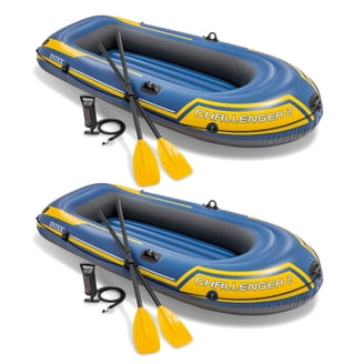 Intex Challenger 2, 2-Person Inflatable Raft with Oars, Air Pump