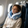 thumbnail image 5 of Gumesh U Shaped Travel Neck Pillow, Soft Plush Pillow for Sleeping, Skin Friendly, Breathable with Anti Releasing Buckle, Great for Office Nap, 5 of 6