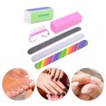 thumbnail image 4 of Juego de 6 herramientas para manicura: 3 limas de uñas, lima cuadrada, lima de tofu y cepillo cuadrado pequeño, colores aleatorios., 4 of 4