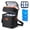 Black, variant on Breastmilk Cooler Bag Insulated with Ice Pack, Holds 6 Bottles Up to 9 Ounce, Waterproof Leak-Proof Double Layer Bottle Tote with Strap for Nursing & Working Moms Cream