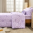 thumbnail image 4 of Full Size Comforter Sets for Girls Kids, 8 Pieces Bed in a Bag Purple Love Rainbow Bedding Comforter Sheet Set with Shams and Decorative Toy Pillow, 4 of 6