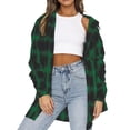 thumbnail image 2 of Camisas Casuales Tops, Camisas A Cuadros De Manga Larga Con Solapa Amigable Con La Piel Para Mujer Para La Escuela Para Ir De Compras ANGGREK Otros, 2 of 6