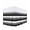 Grey, variant on Pink White Striped Wrap Around Bed Skirts for King Bed 16" Drop, Bed Skirt with Adjustable Elastic Belt Dust Ruffle Bed Valance for Bedroom Hotel Luxury Farmhouse Stripes Bed Frame Cover