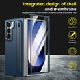 thumbnail image 3 of Dteck for Galaxy Z Fold 5 Case with S Pen Holder & Stylus, Built-in Kickstand and Screen Protector Support Wireless Charging Shockproof Slim Phone Cover for Samsung Galaxy Z Fold 5 5G,Darkblue, 3 of 12