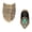 B, variant on 2Pcs Vintage Copper Thimble Portable Finger Tip Guard for Hand Embroidery Sewing Patchwork Crafting Projects
