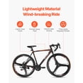 thumbnail image 4 of VEVOR Road Bike, 700C Wheels Racing Bike, SHIMANO 21 Speeds Drivetrain System City Commuter Road Bicycle, Urban Adult Sport Bike with Carbon Steel Frame, Drop Bar, Disc Brake, for Men and Women, 4 of 9