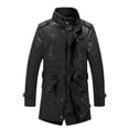 thumbnail image 4 of Marca de moda WINSTAND 2023 chaqueta de cuero con cuello de piel chaqueta de hombre marea Otoño e invierno chaquetas de cuero para hombre más terciopelo, 4 of 5