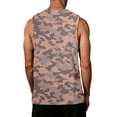 thumbnail image 4 of Mens Tank Tops Summer Sleeveless Camo Printed Tee Cool Workout T-Shirts Beach Novelty Undershirts, 4 of 6