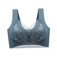 thumbnail image 1 of para mujer, ropa interior para mujer, todos los días, ligero, cómodo, para niñas, sin aros, cómodo, sin costuras para verano, Yoga Azul 6L 100BCD Salvador  Sujetador de mujer, 1 of 10