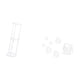 thumbnail image 5 of Mesa Auxiliar Pequeña De Acrílico Transparente, Ideal Para Espacios Reducidos. Fácil De Armar. Incluye Adhesivos De Pared De Espejo Acrílico Removibles Con Diseño De Peces Para Decorar La, 5 of 8